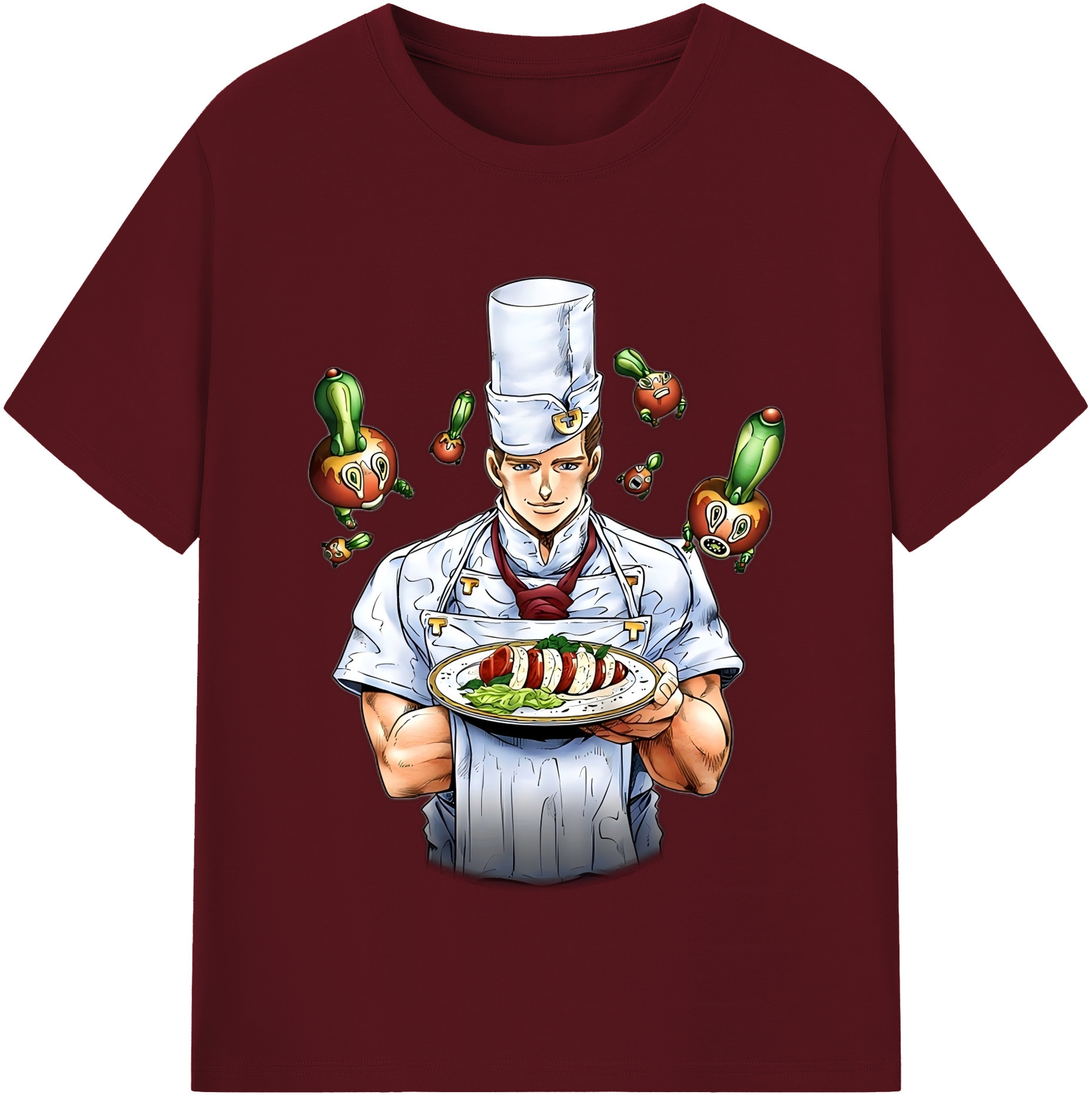 （画像用） ジョジョの奇妙な冒険 Tonio Trussardi JoJo's Bizarre Adventure トニオ?トラッサルディ 綿100％半袖Tシャツ（フロントプリント）